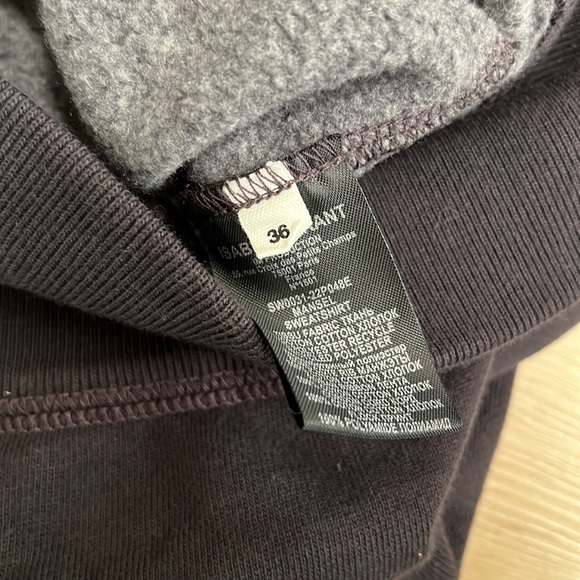 Isabel Marant Étoile logo-patch long-sleeve hoodie, SIZE 36 SIZE SMALL. 0254 - Picture 11 of 11